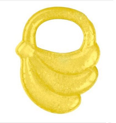 BABYONO Mordedor refrescante banana amarelo