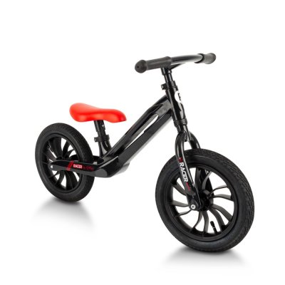 QPLAY Bicicleta de Equilíbrio Racer air (Titanium) Preto/Vermelho, idade 3 - 6 anos, até 30 kg