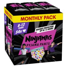 NINJAMAS Pyjama Pants Hearts, 54 kpl, 8 vuotta, 27kg-43kg