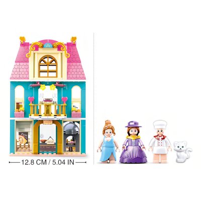 Sluban Girls Dream Village M38-B0875 Dwupiętrowy dom z poddaszem