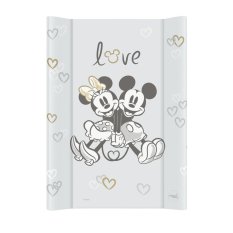 CEBA Cambiador con tabla maciza COMFORT (50x70) Disney Minnie & Mickey Gris