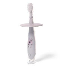 BABYONO Cepillo de dientes seguro gris 12m+