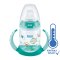 NUK FC Lernflasche mit Temperaturkontrolle 150 ml grün