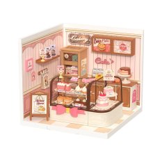 RoboTime 3D drewniana układanka Miniatura domku Cukiernia Tasty