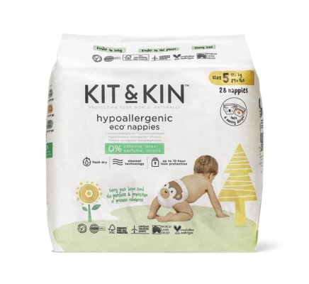 KIT & KIN Windeln Einweg Eco 5 (11 kg+) 28 Stk