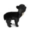 Rappa Llama de peluche alpaca negra 23 cm ECO-FRIENDLY