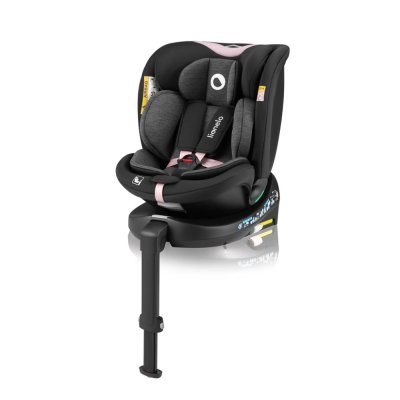 LIONELO Bilbarnstol Navy i-Size (40-150 cm) Black Pink