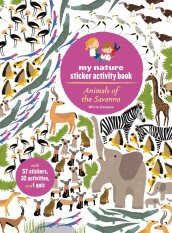 Chronicle Books Livre d'activités avec autocollants Animaux de la savane