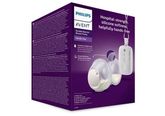 Philips AVENT Laktator elektryczny do mleka matki Hands-Free DUO Premium Plus SCF532/11 + Prezent