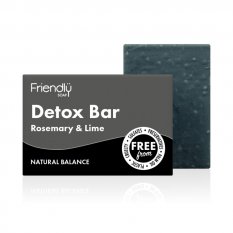 Natural soap detoxifying rosemary and lime