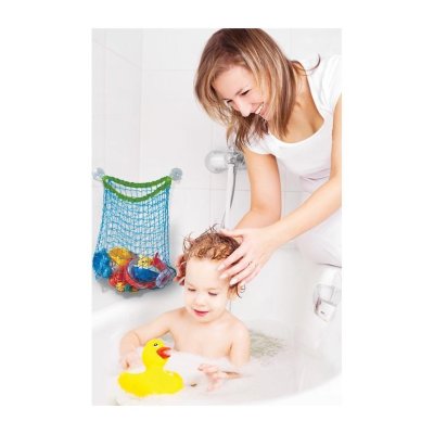 DREAMBABY Siatka na zabawki wodne niebiesko-zielona