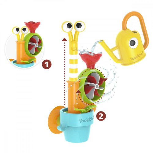 YOOKIDOO Wasserspielzeug Schnecke mit Wasserkocher ab 18 Monaten