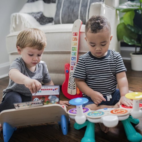 Играчка BABY EINSTEIN Музикален комплект барабани Together in Tune Drums™ Connected Magic Touch™ HAPE 12m+
