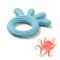 BABYONO Silikon-Beißring Octopus blau