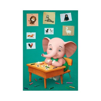 Dino Puzzle háromszög Mio elefánt 24 darabos