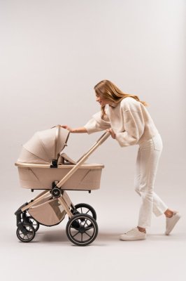 MUUVO Combi-kinderwagen Quick Boho Beige set 2-in-1