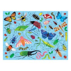 Mudpuppy Puzzle de Dupla Face Insetos e Pássaros 100 peças