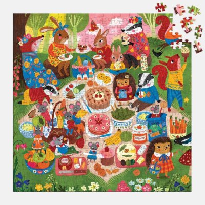 Mudpuppy Puzzle Picnic en el bosque 500 piezas