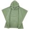 Poncho EKO de algodón con capucha y orejas, verde oliva, 75x120 cm