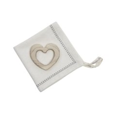 Wooden Story Herz mit Taschentuch