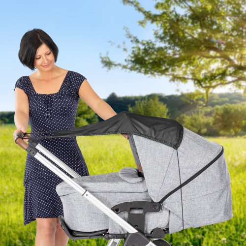 REER Sonnenschutz für Kinderwagen schwarz