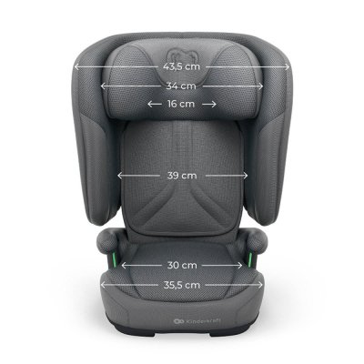KINDERKRAFT Silla de coche plegable Unity 2 I-Size (100-150 cm) Grey