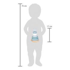small foot Turmsteckspiel Turm blau