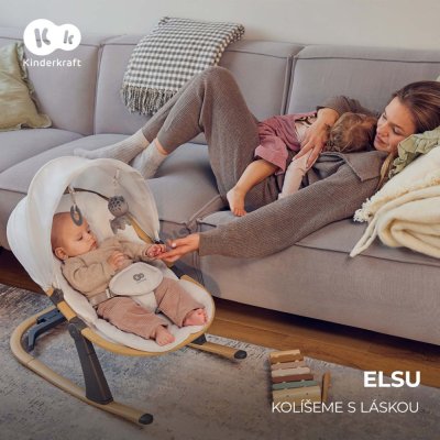 KINDERKRAFT Elsu Grey Liege, bis 9 kg