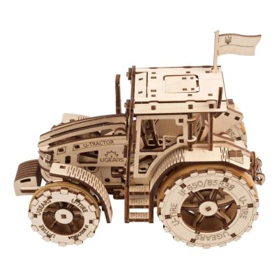 Ugears Puzzle 3D de Madeira Mecânico Trator Wins