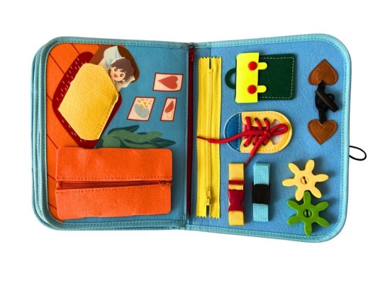 2Kids Toys Sensoryczna książeczka busy Dinozaury 3