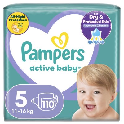 PAMPERS Active Baby Wegwerfwindeln 5 (11-16 kg) 110 Stk