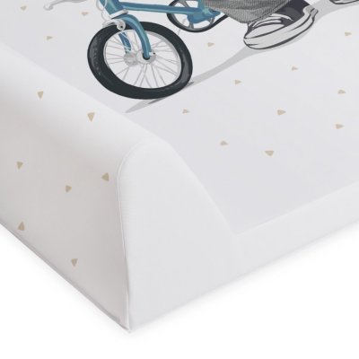 CEBA BABY Wickelauflage 2-seitig mit fester Platte (50x70) Comfort Fluffy Puffy Bart
