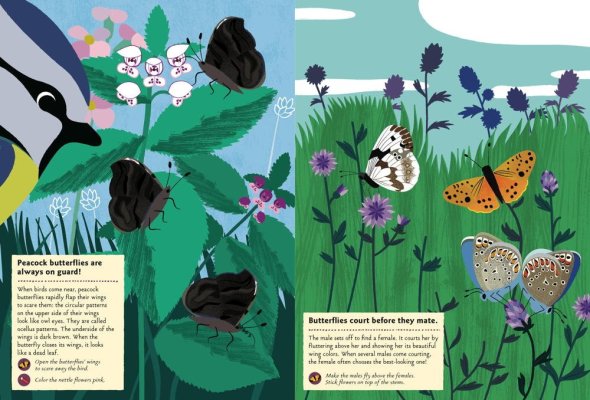 Chronicle Books Książka z naklejkami My Nature Motyle świata