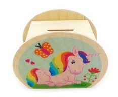 Hess Wooden Unicorn Money Box