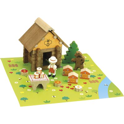 Jeujura Wooden Construction Set 50 Pieces Beehive