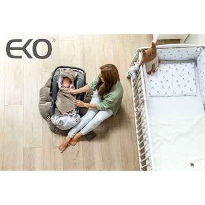 EKO Fußsack Wickel für Autositz VELVET Fox 110x100 cm