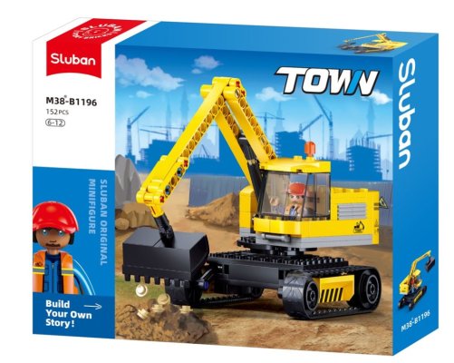Sluban Town M38-B1196 Koparka gąsienicowa – rypadło