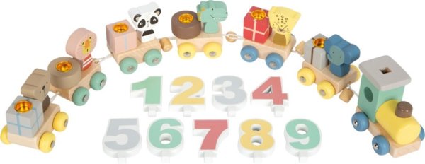 small foot Houten Verjaardagstrein met Dieren