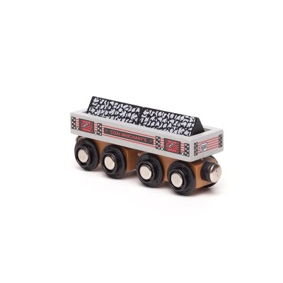 Bigjigs Rail Langer Kohlenwagen + 2 Schienen