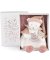 Doudou Gift Set Plush Comforter Bear with Hat Pink 25 cm