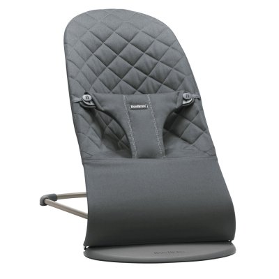 BABYBJÖRN Babywippe Bliss Cotton, Anthracite mit Spielzeug