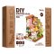 Puzzle 3D en bois RoboTime Miniature de maisonnette Coin salon de thé dans le jardin