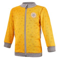 Veste molletonnée chaude zippée - ocre