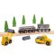 Bigjigs Rail Langer Kohlenwagen + 2 Schienen