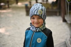 Čiapka podšitá Outlast® - sivočierny vzor/tm.sivý melír