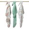 BABYONO Musselinwindeln Super Soft 3 Stück - Mint, 70x70 cm