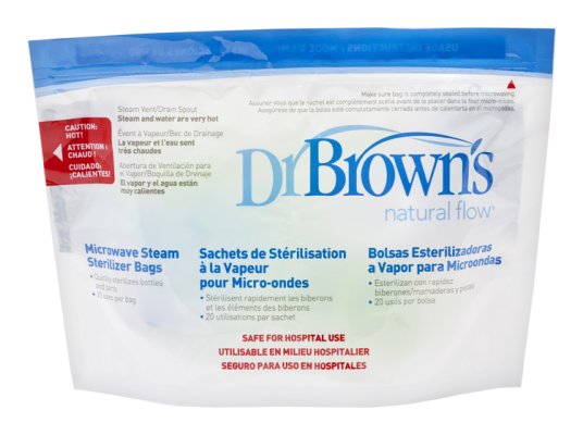 Kieszenie DR.BROWN'S do sterylizacji w kuchence mikrofalowej 5 szt
