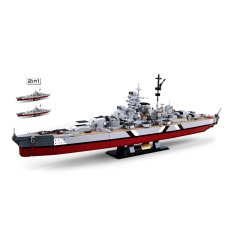 Sluban ModelBricks M38-B1102 Bojna ladja Bismarck 2v1