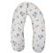 Cuscino da allattamento EKO Velvet Giraffe blu 180 cm