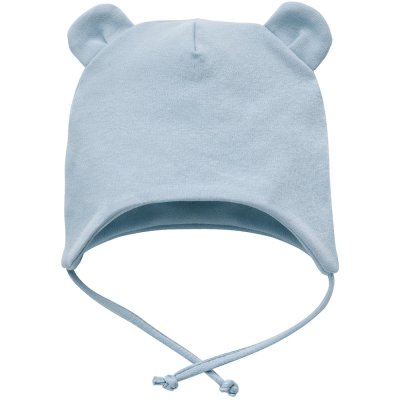 PINOKIO Czapka z uszkami do wiązania Lovely Day chłopak niebieski rozm. 56